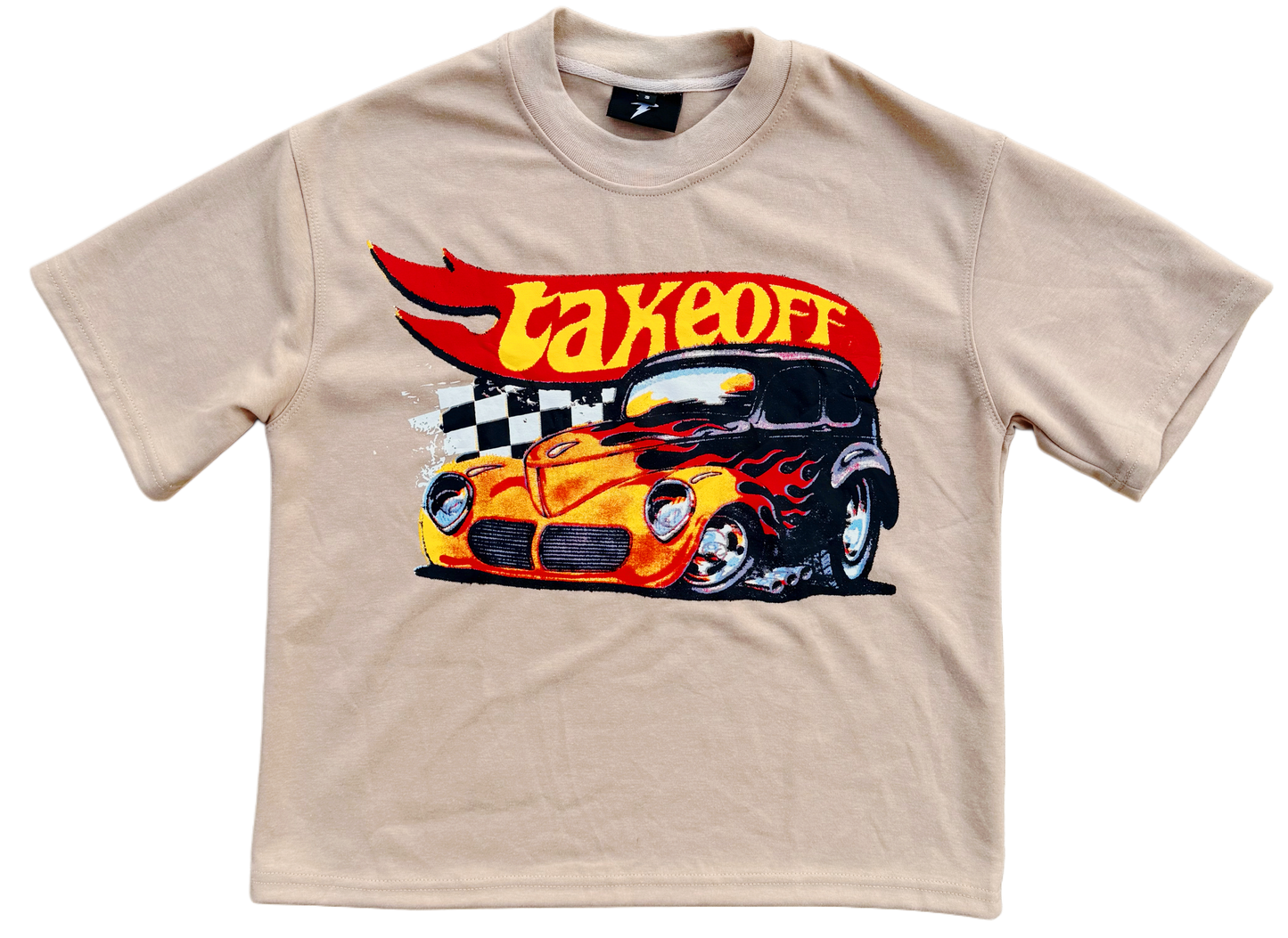 Pedal To The Metal Tan Tee